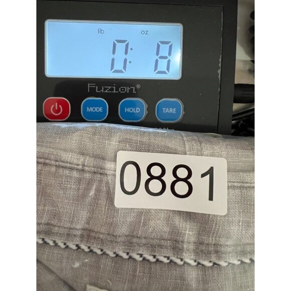 Carbon 2 Cobalt Mens Button Up Linen Shirt XL Gray Short Sleeve Pocket Beach - Picture 9 of 9